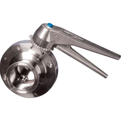 Válvula Borboleta Inox Sanitária